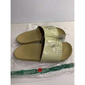 9029. NEW! Adidas Adilette Comfort, Gold-US 9 Mens